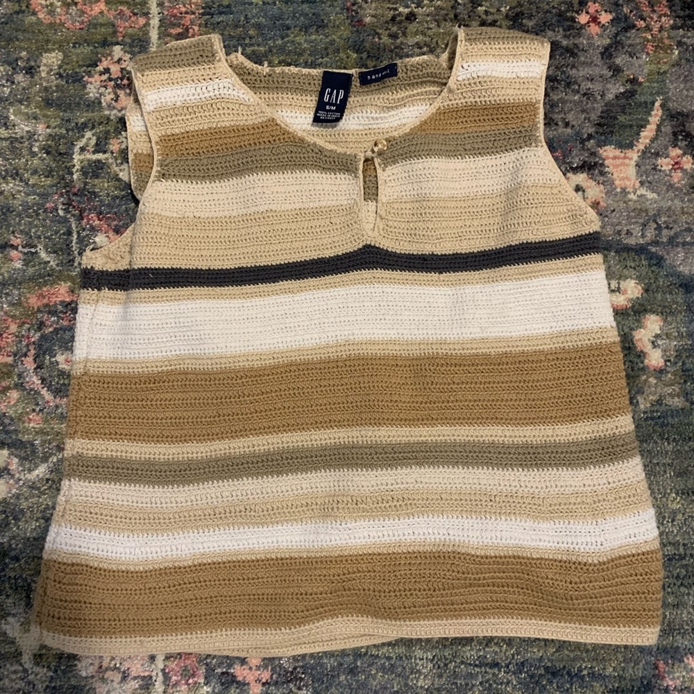 crochet sweater vest